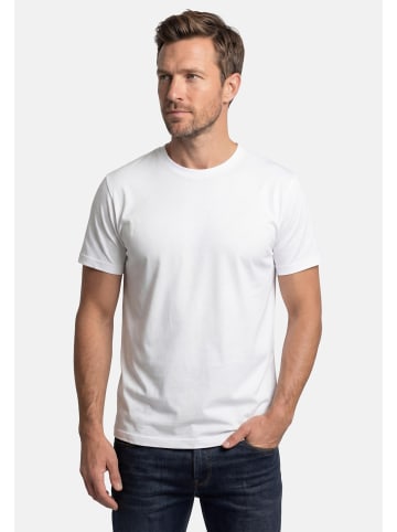 S. Oliver T-Shirt Basic in Weiß / schwarz