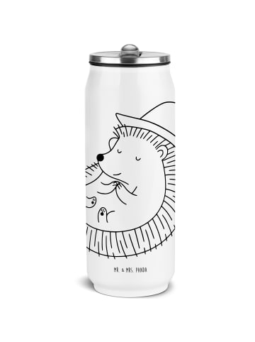 Mr. & Mrs. Panda sport trinkflasche Igel Beten ohne Spruch in Weiß