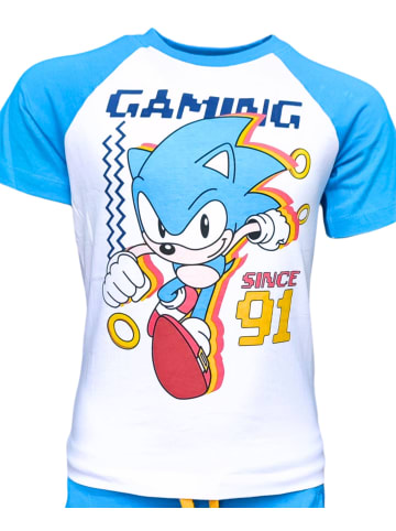 Sonic 2tlg.Outfit T-Shirt & Shorts Sonic The Hedgehog in Blau