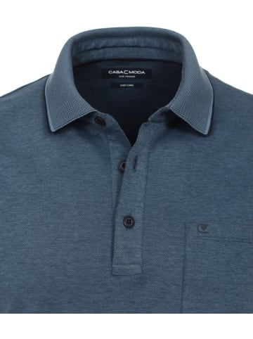 CASAMODA Polo-Shirt uni in Blau