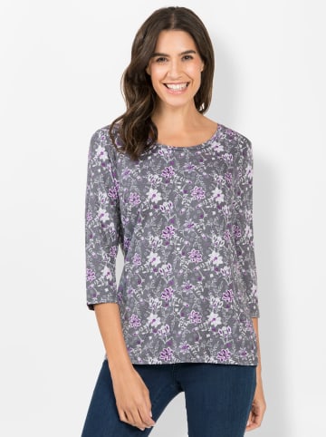 WITT WEIDEN Print-Shirt in flieder-hellgrau-bedruckt
