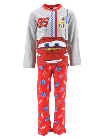 Disney Cars 2tlg. Outfit: Schlafanzug Langarmshirt und Hose in Grau