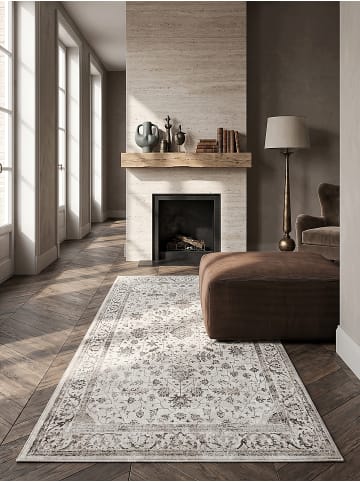 KADIMA DESIGN Kurzflorteppich Orientalisch pflegeleicht Wohnzimmer Schlafzimmer Flur in Creme