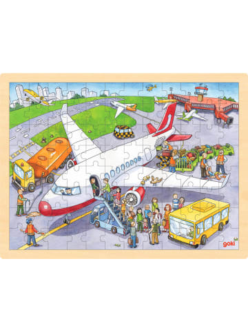 Goki Einlegepuzzle Auf dem Flughafen - ab 3 Jahren