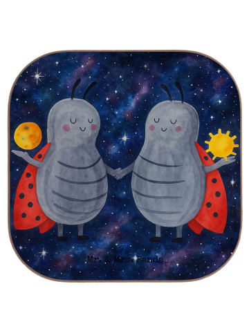 Mr. & Mrs. Panda Tischuntersetzer Sternzeichen Zwilling Design o... in Weiß