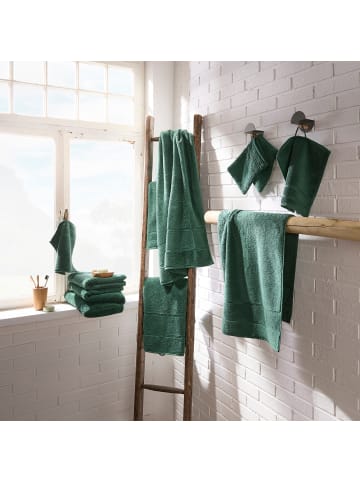 Erwin Müller Frottier Waschhandschuh 2er-Pack Karlsruhe in tanne