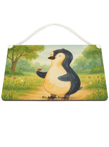 Mr. & Mrs. Panda holzbild Pinguin Marienkäfer Design ohne Spruch in Weiß