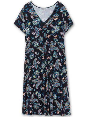 sheego by Joe Browns Jerseykleid in dunkelblau-gemustert