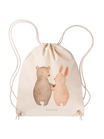 Mr. & Mrs. Panda wander rucksack Bär und Hase Umarmen ohne Spruch in Creme