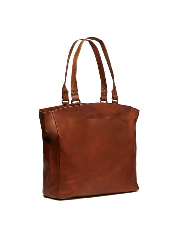The Chesterfield Brand Wax Pull Up Schultertasche Leder 36 cm Laptopfach in cognac