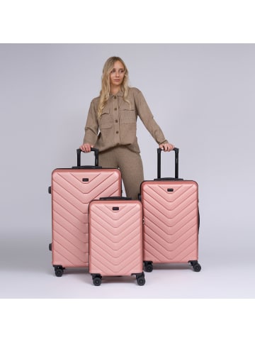 Redolz Essentials 07 3-SET 4 Rollen Kofferset 3-teilig in rose 2