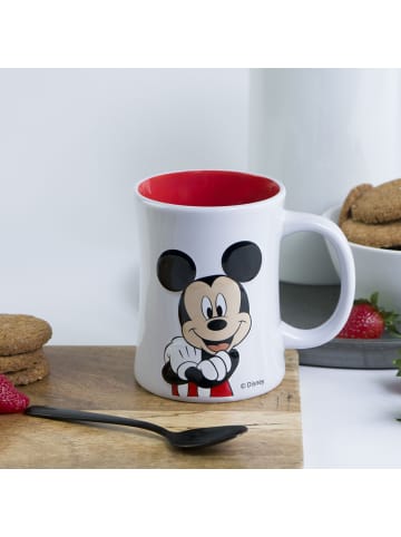 Geda Labels Tasse Mickey 3D Relief  in Rot - 360ml