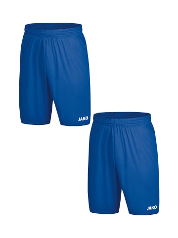 Jako Sporthose 2er-Set kurz Elastischer Bund Kordelzug in Blau-2