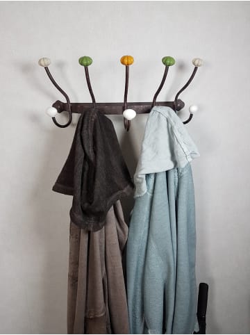 Ambiente Haus Garderobe mit Keramik - Antikbraun