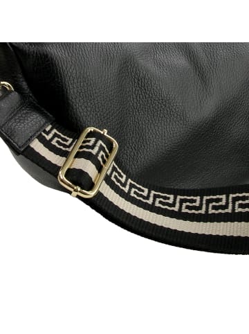 Toscanto Toscanto Umhängetasche, Citytasche Leder schwarz ca. 33cm
