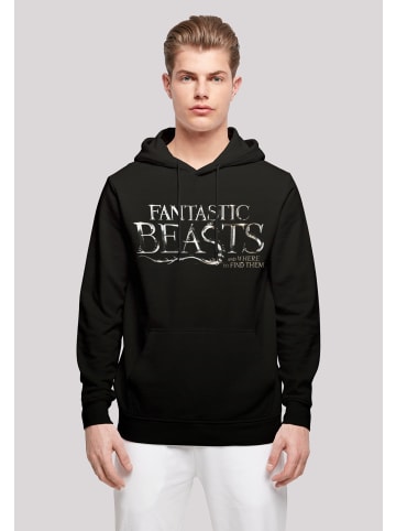 F4NT4STIC Basic Hoodie Phantastische Tierwesen Fantastic Beasts Text Logo in schwarz
