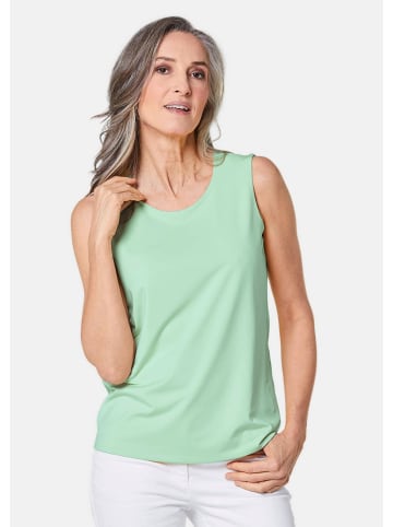 GOLDNER Kurzgröße:  Gepflegtes Top in formstabiler Ware in mintgrün