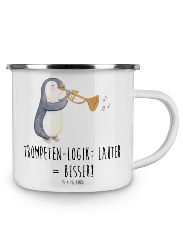 Mr. & Mrs. Panda Tasse Trompeten Weisheit mit Spruch in Weiß