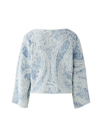 Oui Pullover in lt blue white