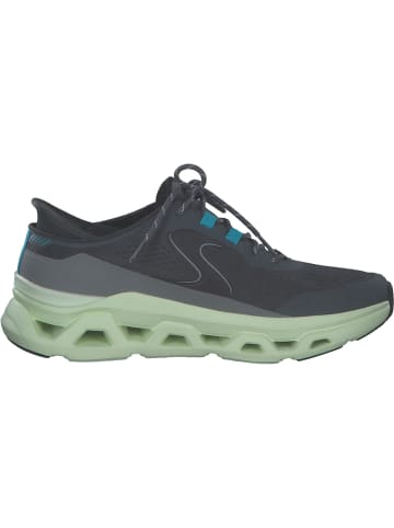 Skechers Slipper in Charcoal Hotmelt/Mesh/Lime Tri