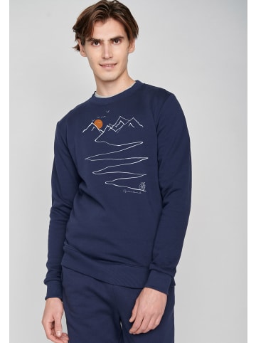 GreenBomb Sweatshirt Bike Path in Marineblau