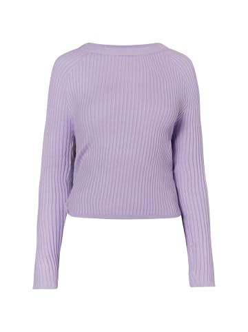 myMo at night Damen Rückenfreier Pullover in Violett