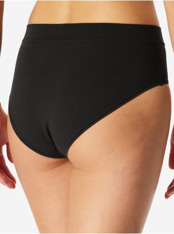 Schiesser Slip Unique Cotton in Schwarz