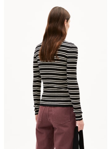 armedangels Strickpullover Alaania Chiftron in schwarz weiß - 0001