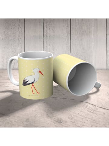 Mr. & Mrs. Panda Kinderpott Storch ohne Spruch in Gelb Pastell