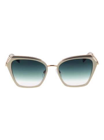 Damen Sonnenbrillen Schmetterling Creme