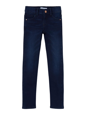 name it Jeanshose slim fit in dark blue denim