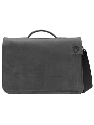 Strellson Richmond Messenger Leder 40 cm Laptopfach in black