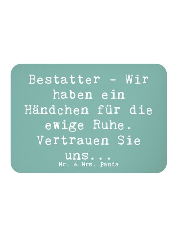 Mr. & Mrs. Panda Magnet Spruch Bestatter Fürsorge mit Spruch in Meeresbrise