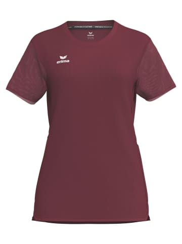 erima Damen T-Shirt function in bordeaux/rot
