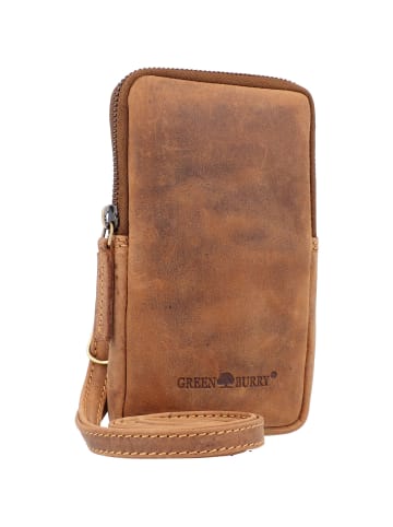 Greenburry Vintage Handytasche Leder 11 cm brown