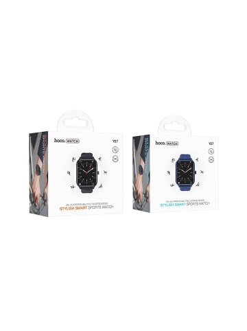 HOCO Smartwatch Y27 Bluetooth Uhr mit Anrufen Schwarz