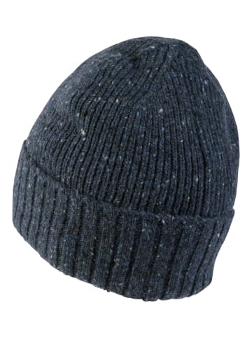 Camel Active Beanie mit hochwertiger Merino- und Alpakawolle in Blau