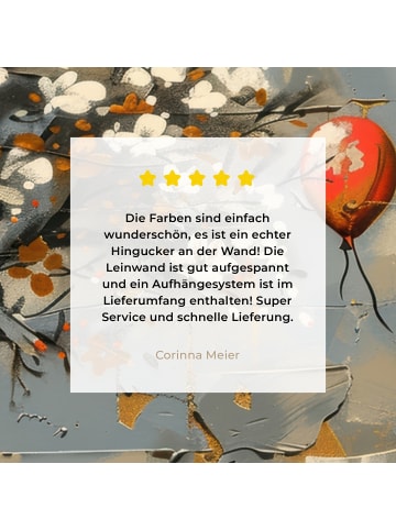 MuchoWow Leinwand bilder Blütenkunst (BxH)