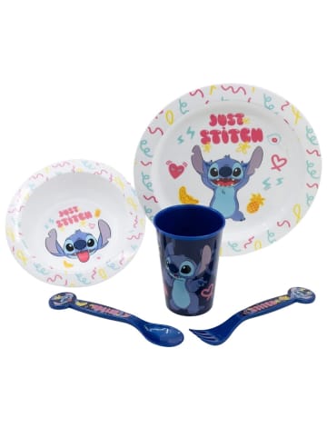 Lilo & Stitch Teller-Set Mikrowellengeeignet 5-teiliges Kindergeschirr
