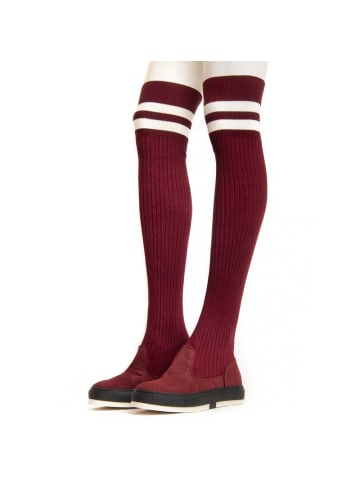 Montevita Stiefel Plateaustiefel Bottavita3 in Bordeaux