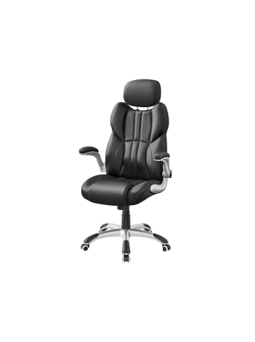 SONGMICS Bürostuhl Stevon in Schwarz - (B)60 x (H)128.5 x (T)69.5 cm