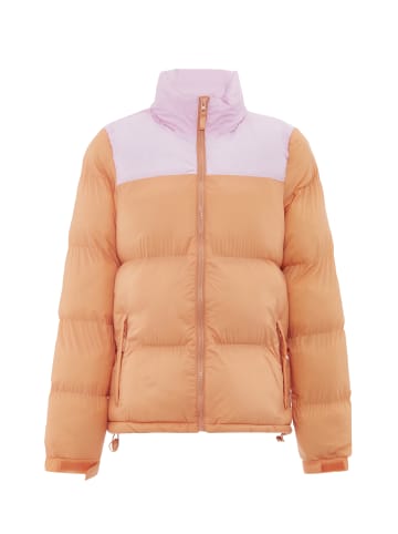 myMo Wattierte Steppjacke in Aprikose Süßes Pink
