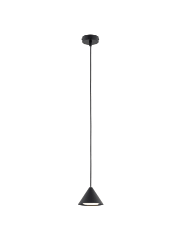 Licht-Erlebnisse Pendelleuchte (B)12 x (L)12 x (T)100 cm in Schwarz