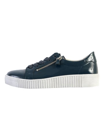 Gabor Niedrige Sneakers aus Leder Topas Blau