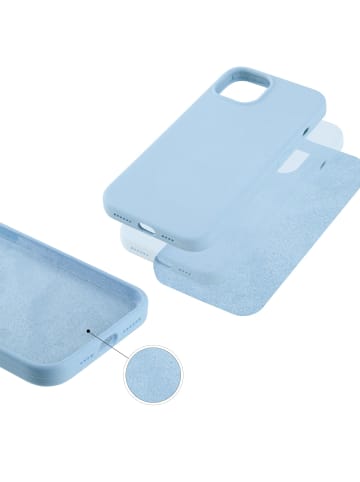 Platyne Feste Silikonhülle für iPhone 13 Pro Max in Blau