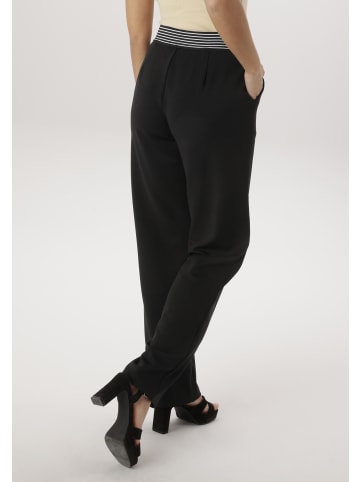 Aniston SELECTED Schlupfhose in schwarz-weiß