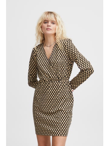 ICHI Kleid IHKATE Regular fit in Doeskin Checks Aop