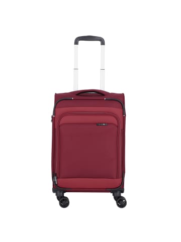 D&N Travel Line 9504 4 Rollen Kabinentrolley S 55 cm in dark red