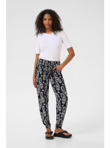 Kaffe Hose KApais Regular fit in Black / Chalk Paisley