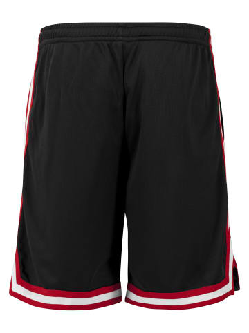 Urban Classics Urban Classics Herren Stripes Mesh Shorts in blkredwht